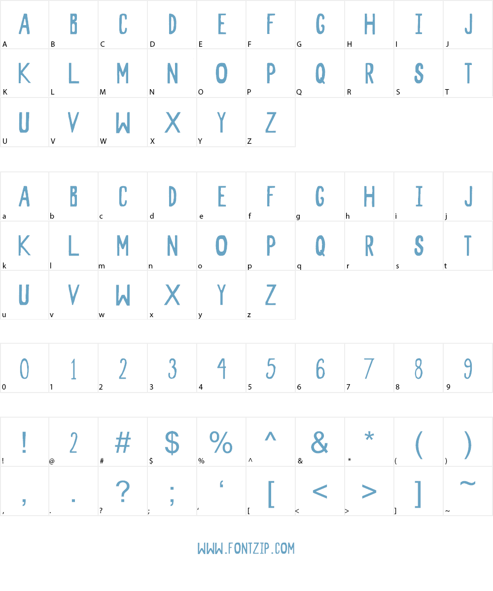 Candace Demo Font Character